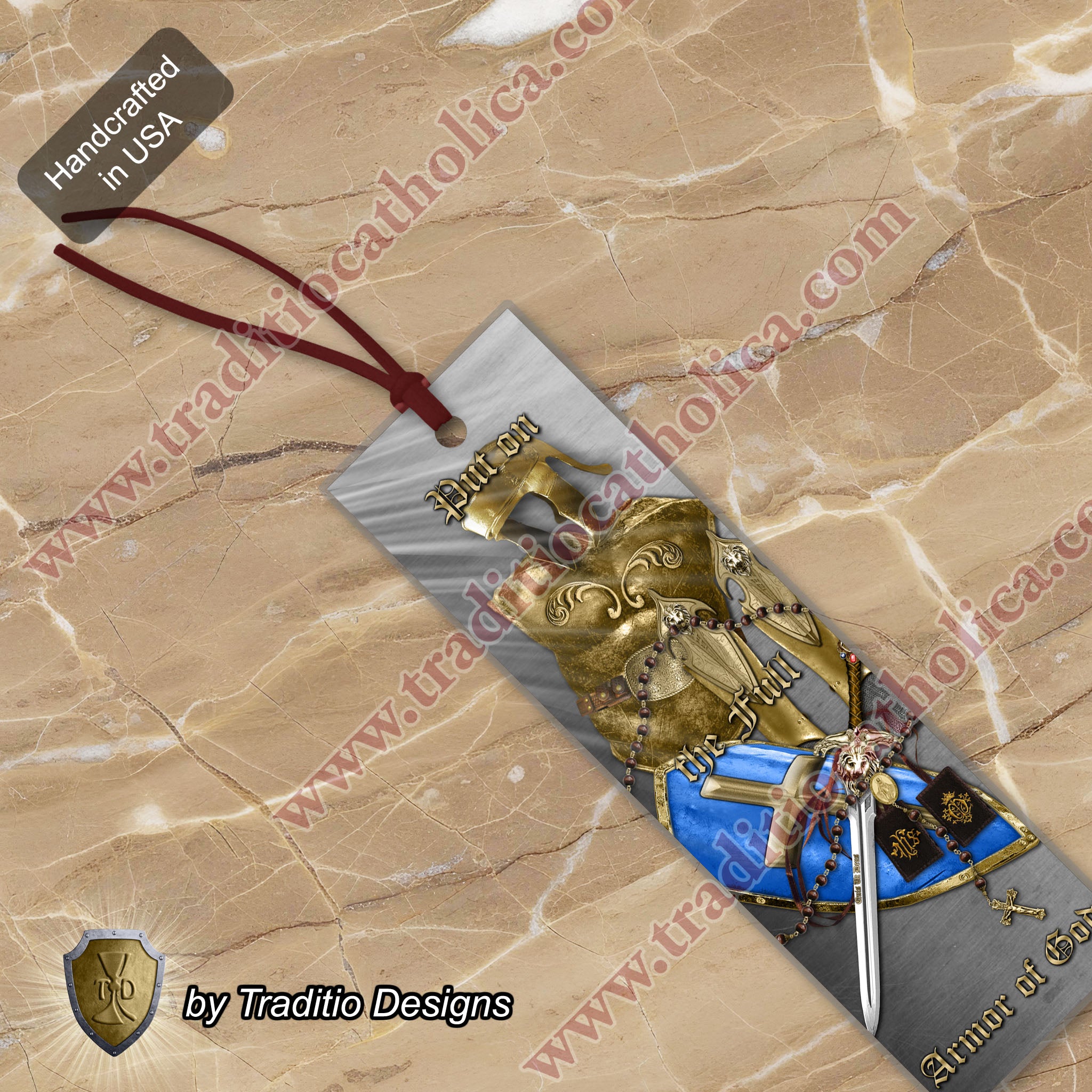 Ephesians 6:13-19 Armor of God Bookmark | St. Dominic Quote | 2 x 7-inch