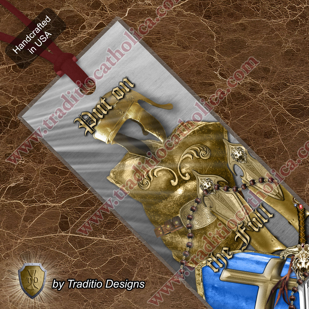 Ephesians 6:13-19 Armor of God Bookmark | St. Dominic Quote | 2 x 7-inch