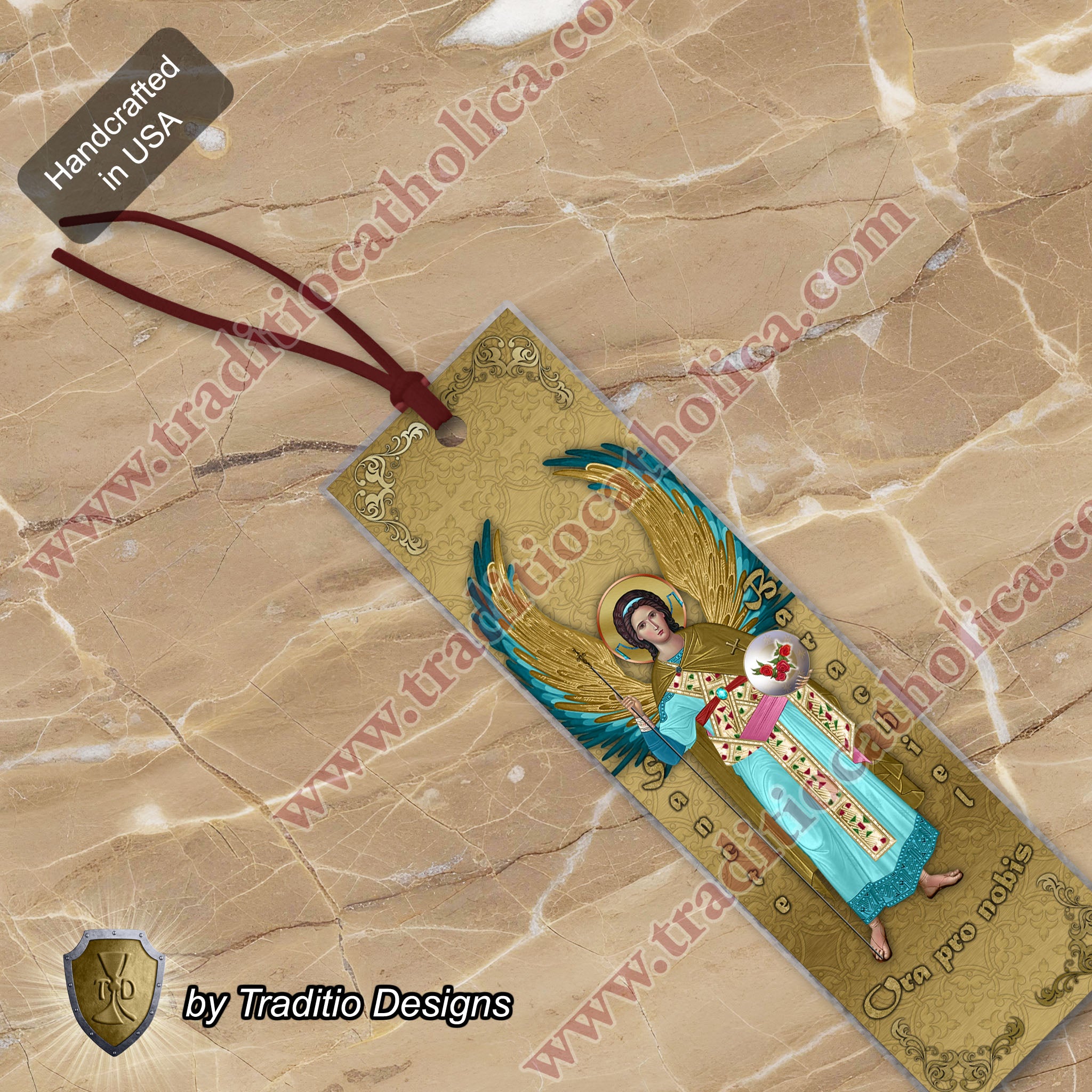 St. Barachiel the Archangel Bookmark | Orthodox Icon Style | 2 x 7-inch