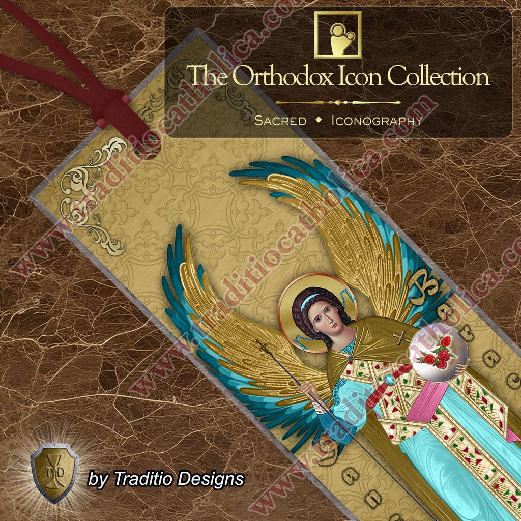 St. Barachiel the Archangel Bookmark | Orthodox Icon Style | 2 x 7-inch