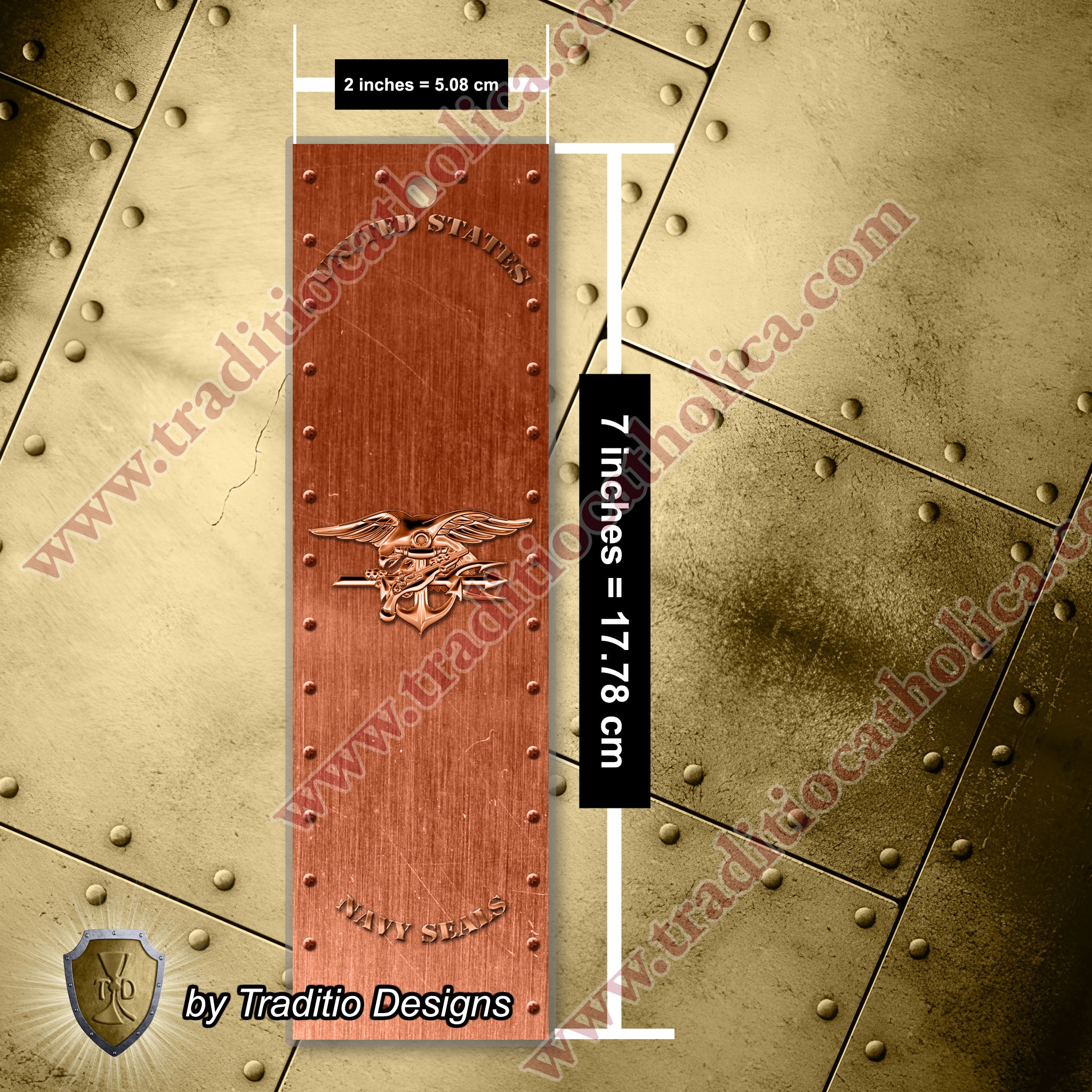 US Navy SEALs Emblem Bookmark | Metallic Edition | 2 x 7-inch