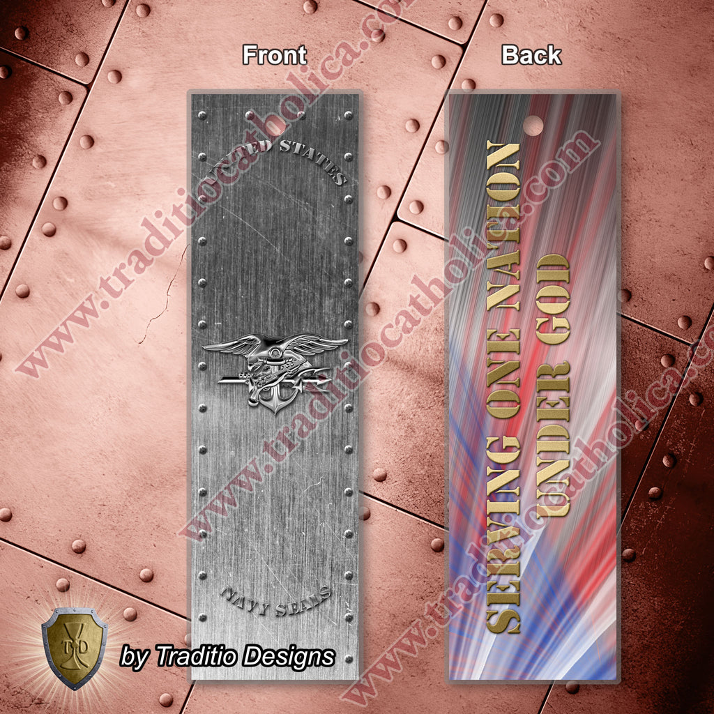 US Navy SEALs Emblem Bookmark | Metallic Edition | 2 x 7-inch