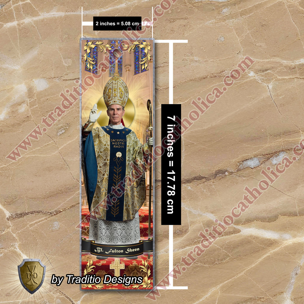 Bl. Fulton J. Sheen Quote Bookmark | "Peace of Soul" Edition | 2 x 7-inch
