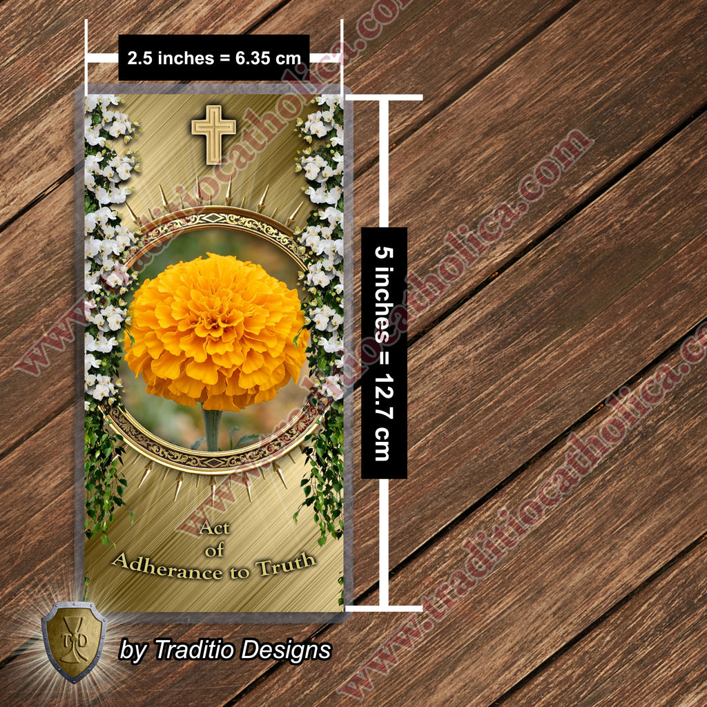 Act of Adherence to Truth | Steadfast Faith & Divine Wisdom | Laminated Floral Botanical Design