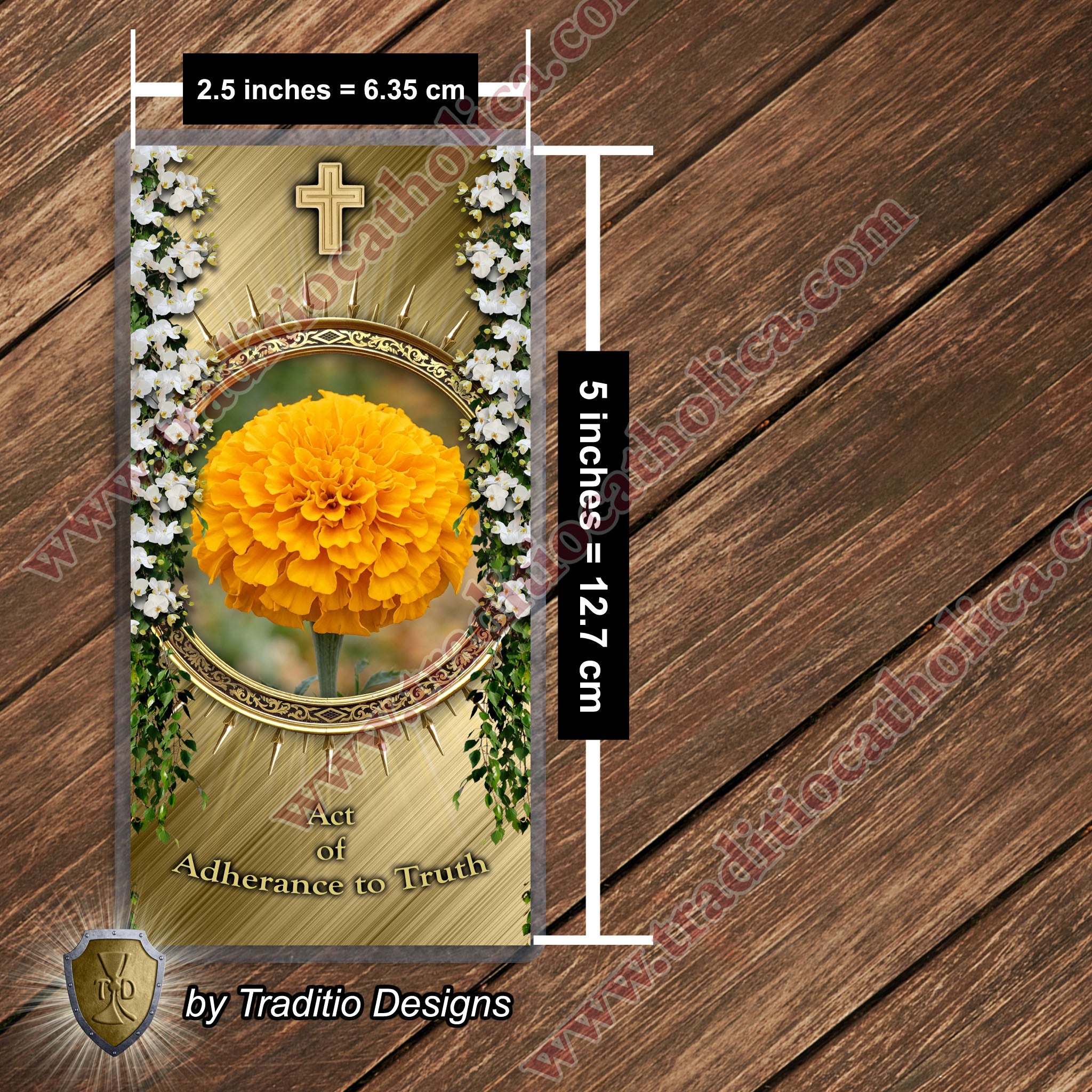 Act of Adherence to Truth | Steadfast Faith & Divine Wisdom | Laminated Floral Botanical Design