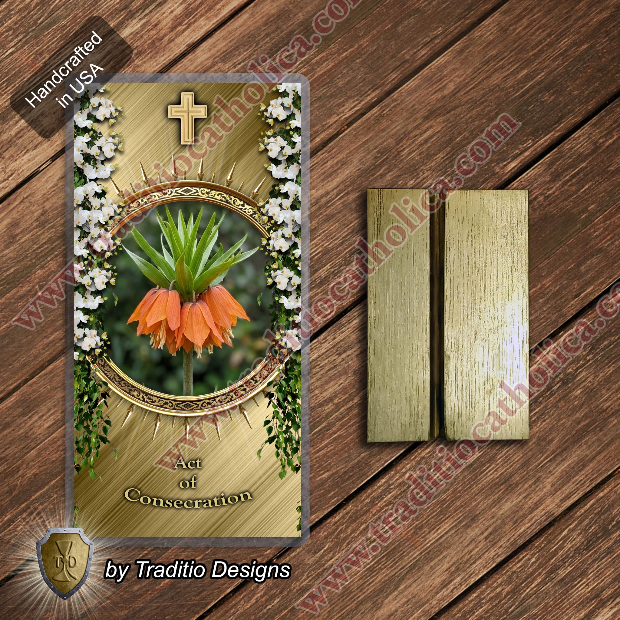 Act of Consecration | Total Surrender to the King of Kings | Laminated Floral Botanical Design