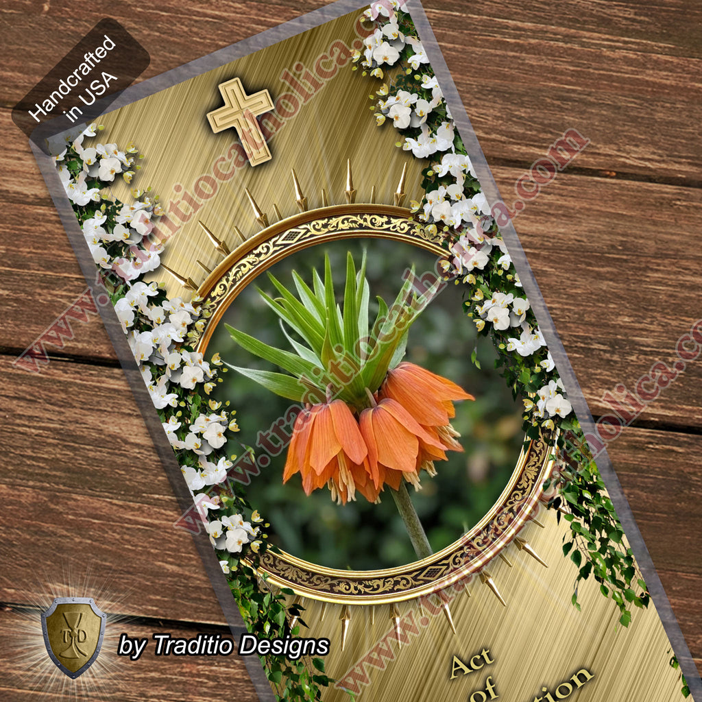 Act of Consecration | Total Surrender to the King of Kings | Laminated Floral Botanical Design