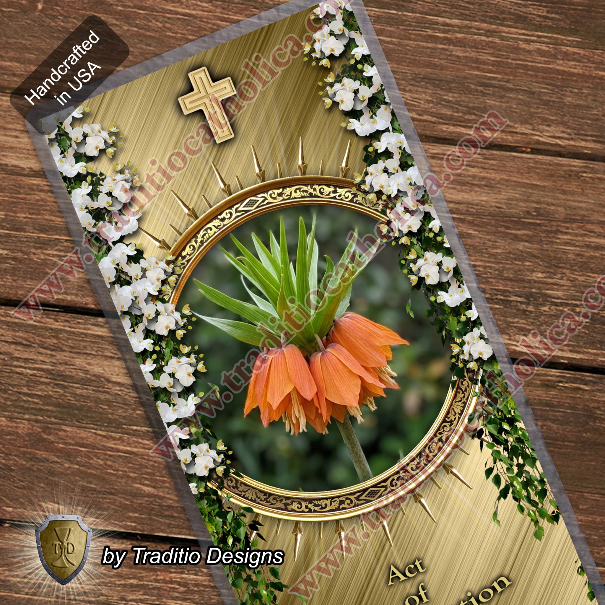 Act of Consecration | Total Surrender to the King of Kings | Laminated Floral Botanical Design