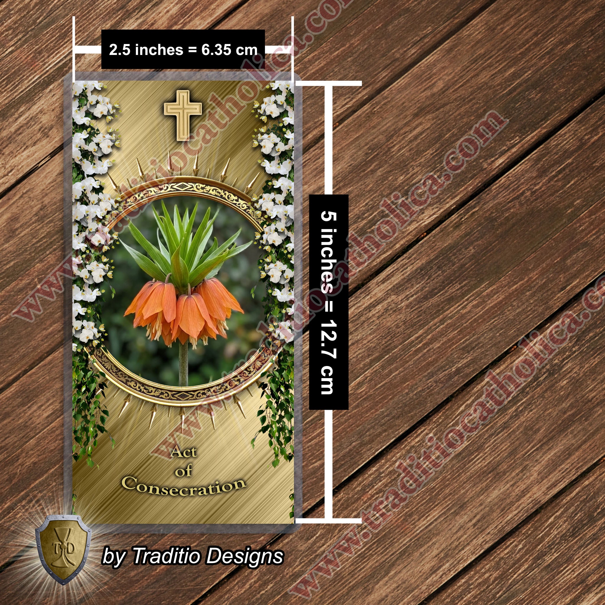 Act of Consecration | Total Surrender to the King of Kings | Laminated Floral Botanical Design