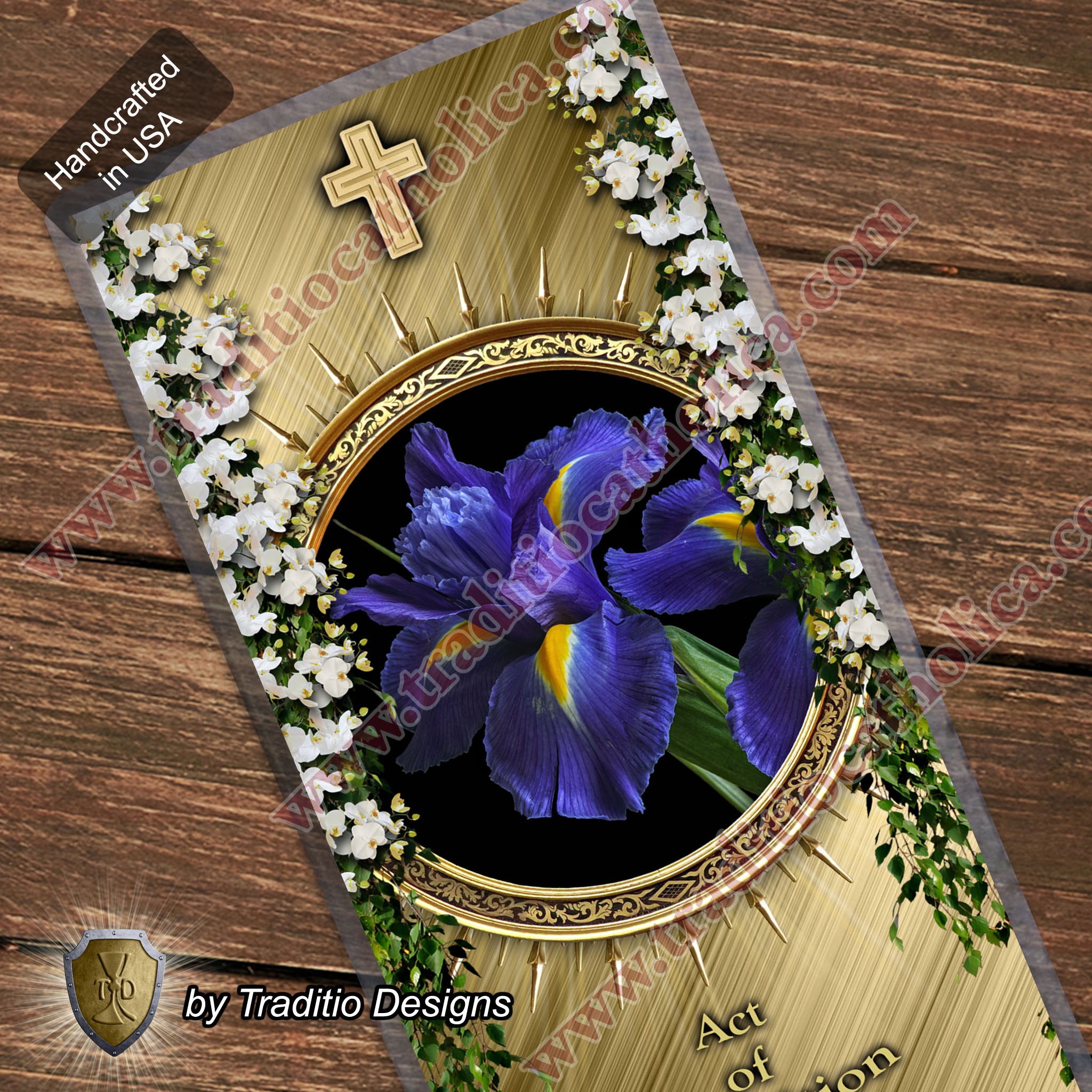 Act of Contrition | Sorrow of Heart & Firm Purpose of Amendment | Laminated Floral Botanical Design