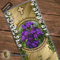 Act of Entrustment | Trust in Divine Providence & Peaceful Abandonment | Laminated Floral Botanical Design