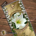 Act of Faith | Firm Persuasion & Eucharistic Adoration | Laminated Floral Botanical Design