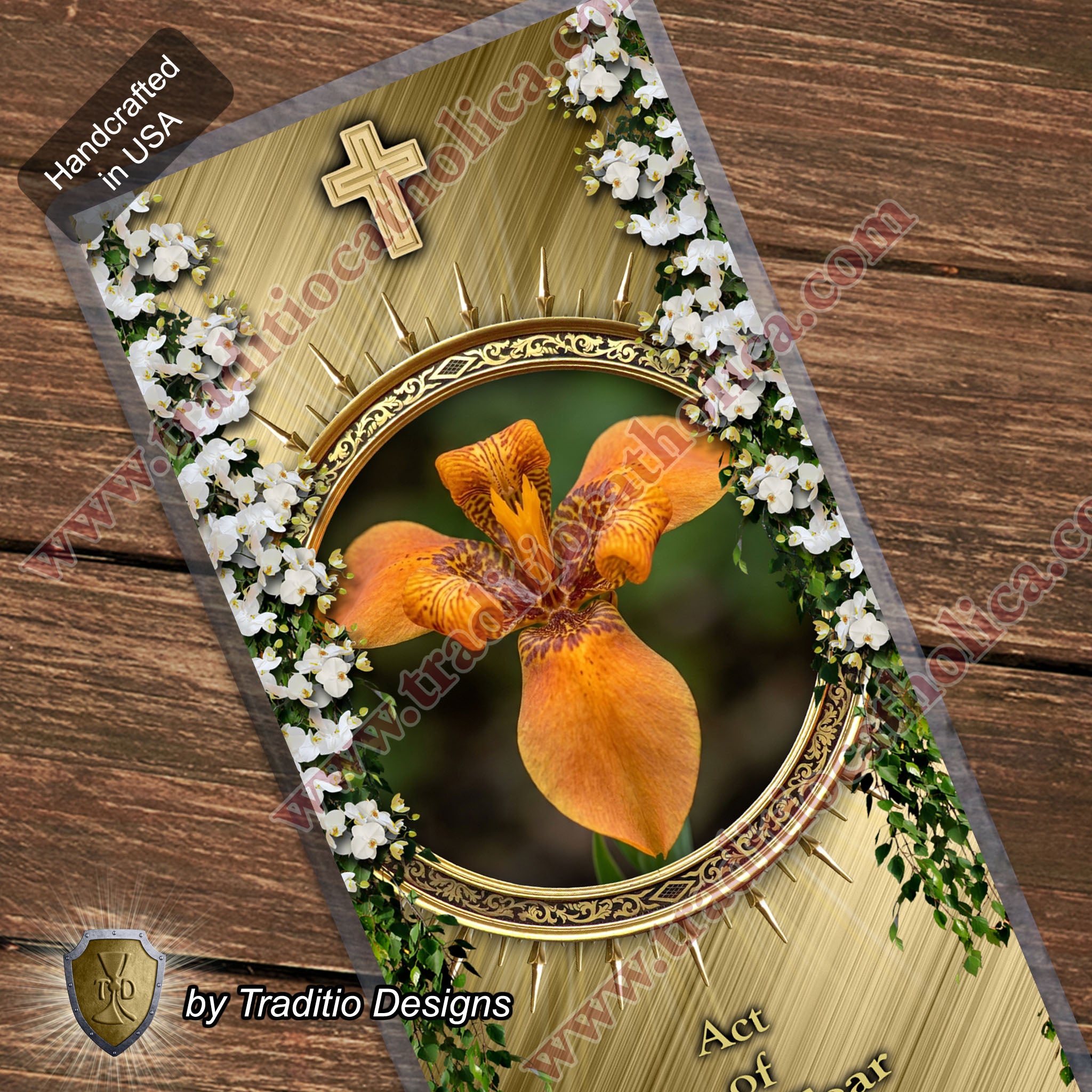 Act of Filial Fear | Holy Awe & Reverence Before the Divine Majesty | Laminated Floral Botanical Design