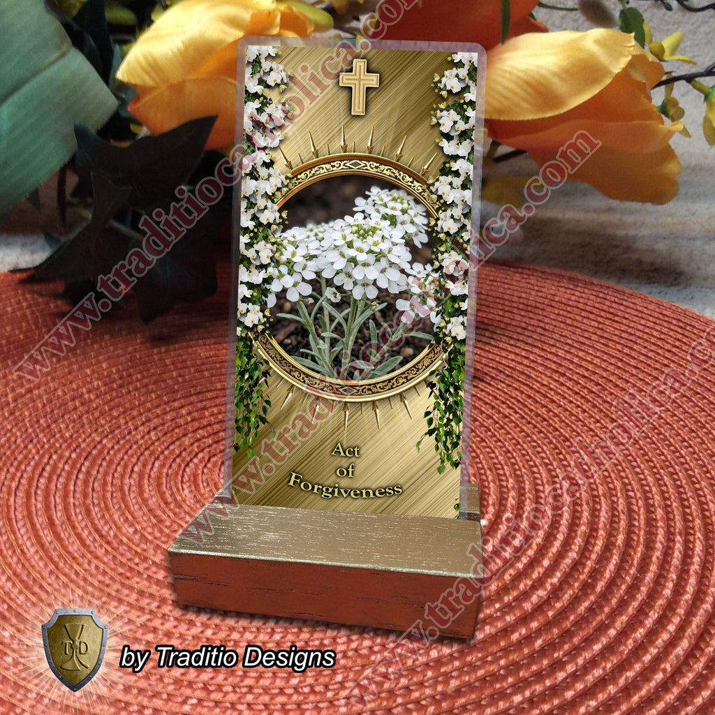 Act of Forgiveness | The Sweet Fragrance of Mercy & Charity | Laminated Floral Botanical Design