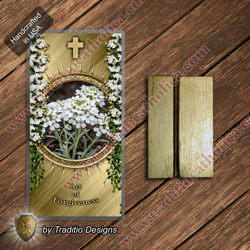 Act of Forgiveness | The Sweet Fragrance of Mercy & Charity | Laminated Floral Botanical Design