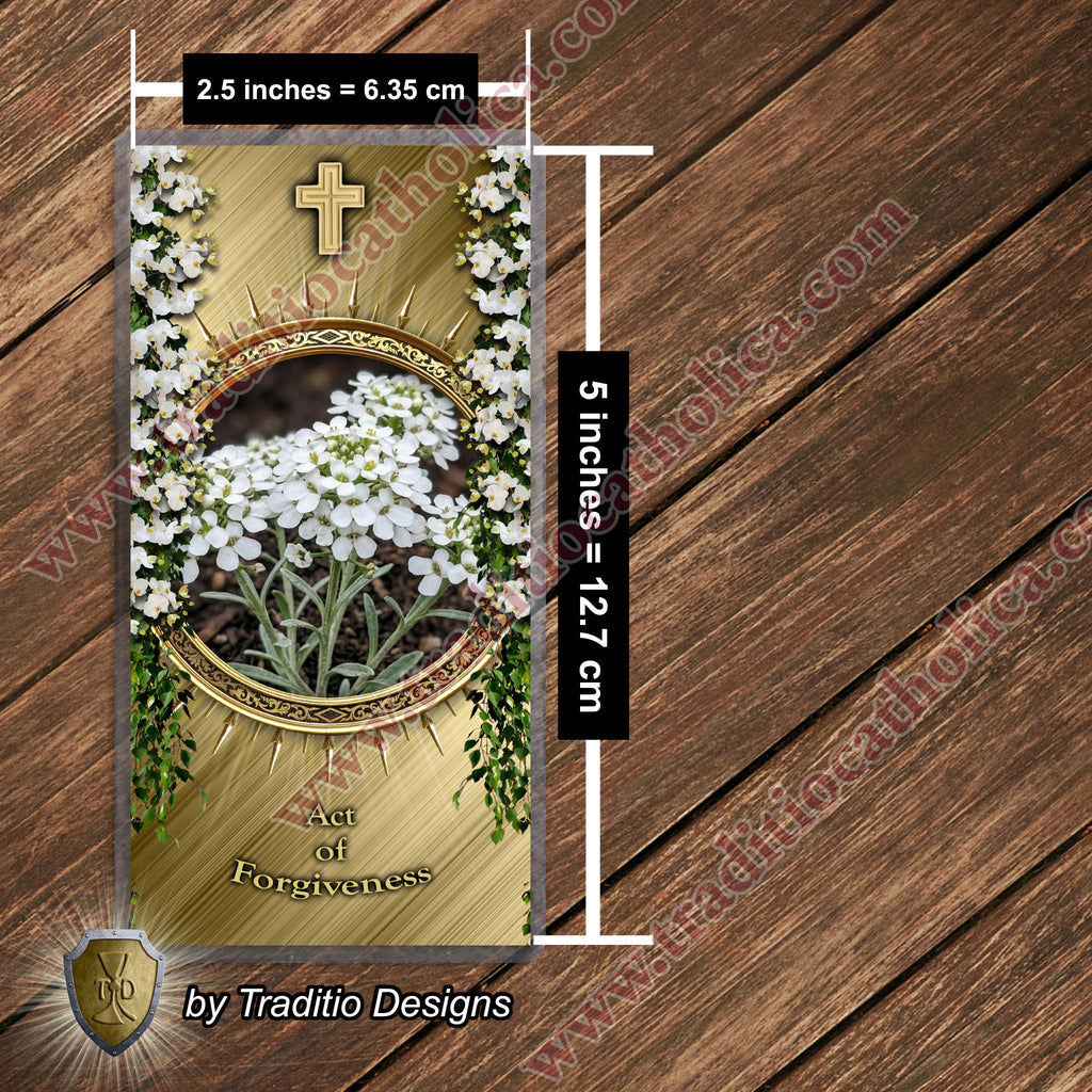 Act of Forgiveness | The Sweet Fragrance of Mercy & Charity | Laminated Floral Botanical Design