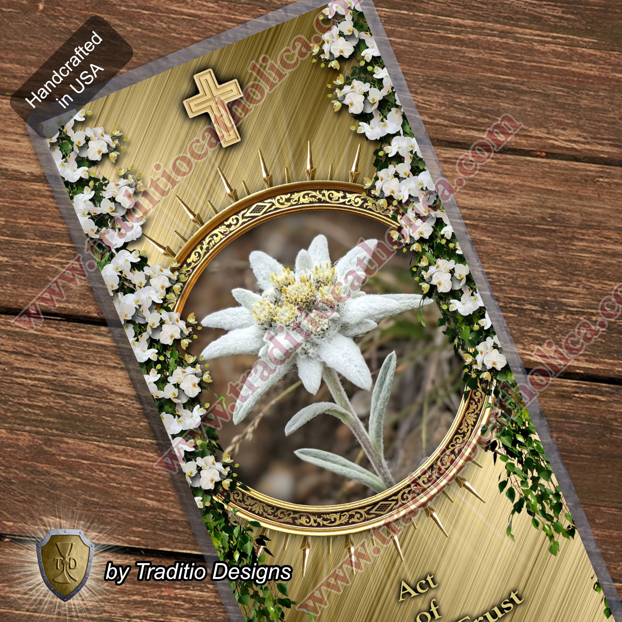 Act of Heroic Trust | Unwavering Faith in Perilous Times | Laminated Floral Botanical Design