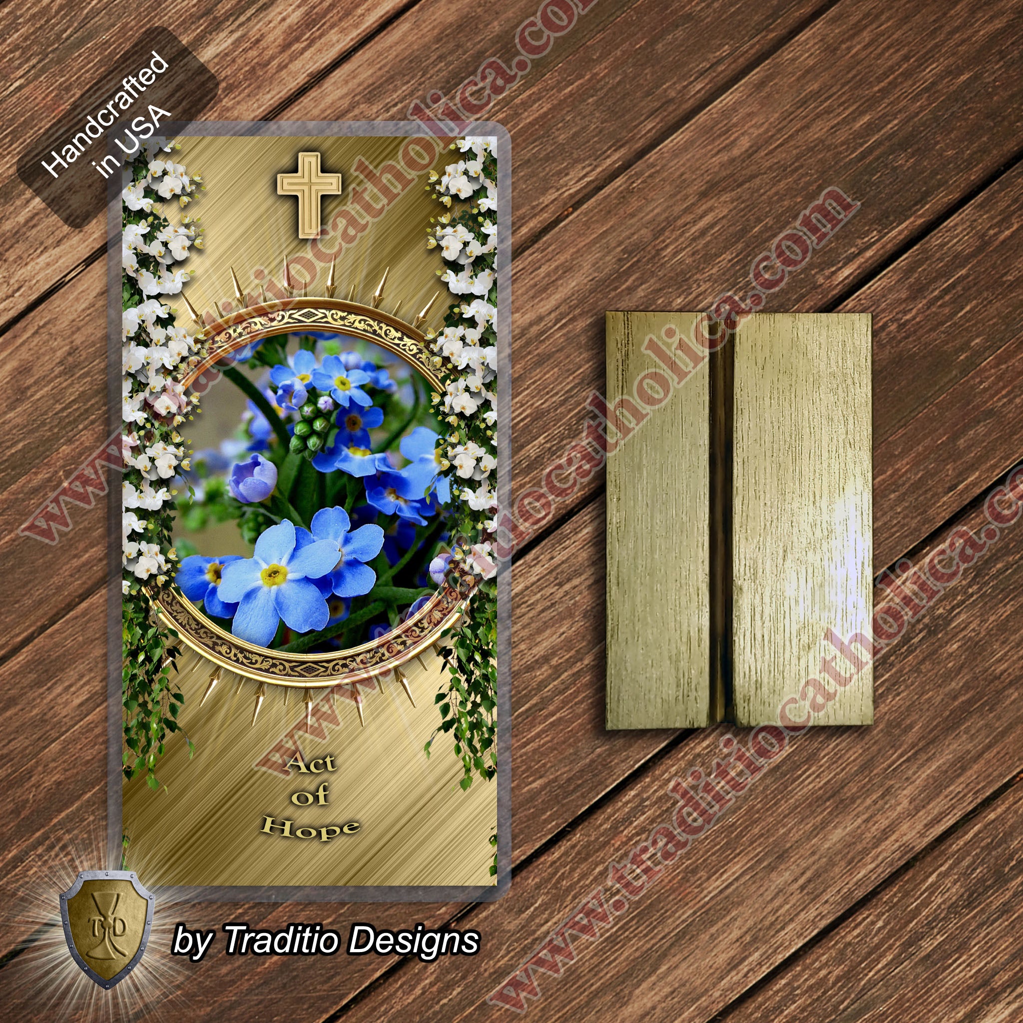 Act of Hope | Persistent Plea for Divine Remembrance | Laminated Floral Botanical Design
