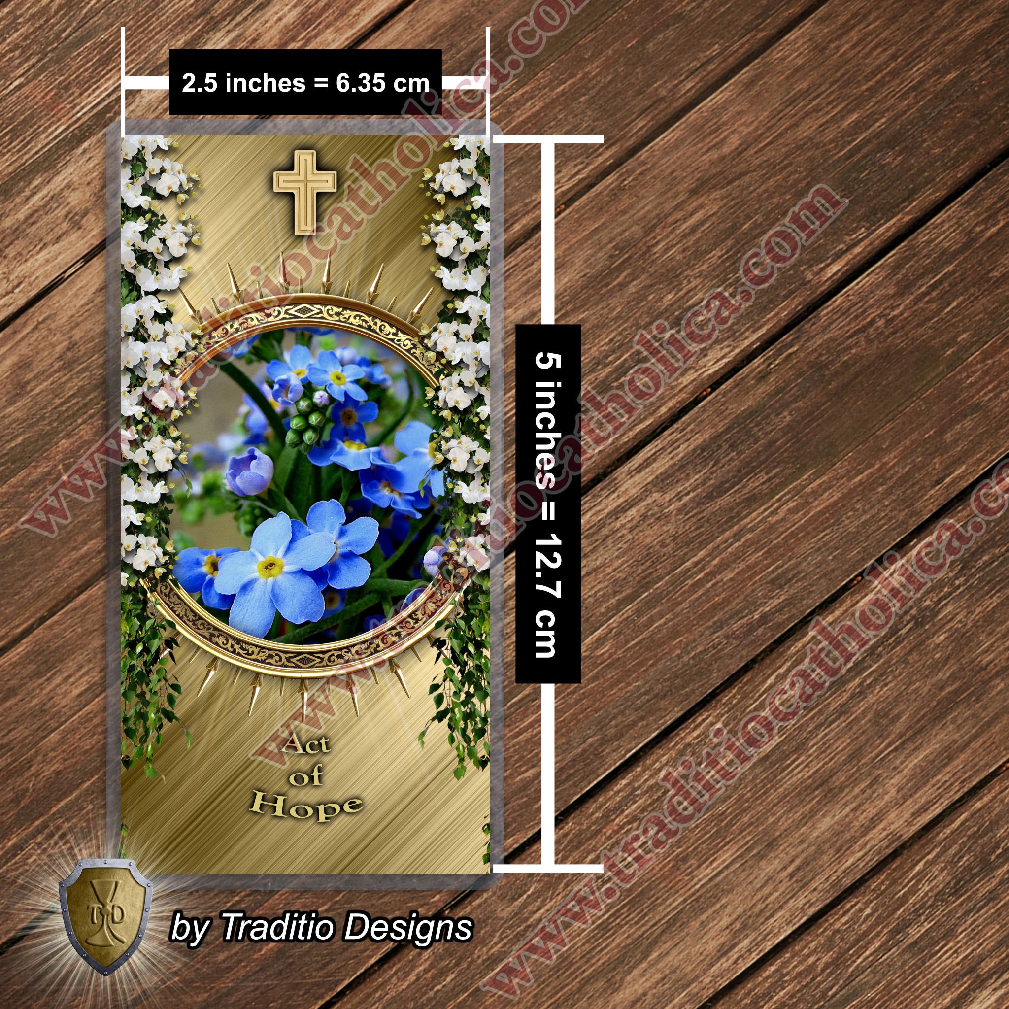 Act of Hope | Persistent Plea for Divine Remembrance | Laminated Floral Botanical Design