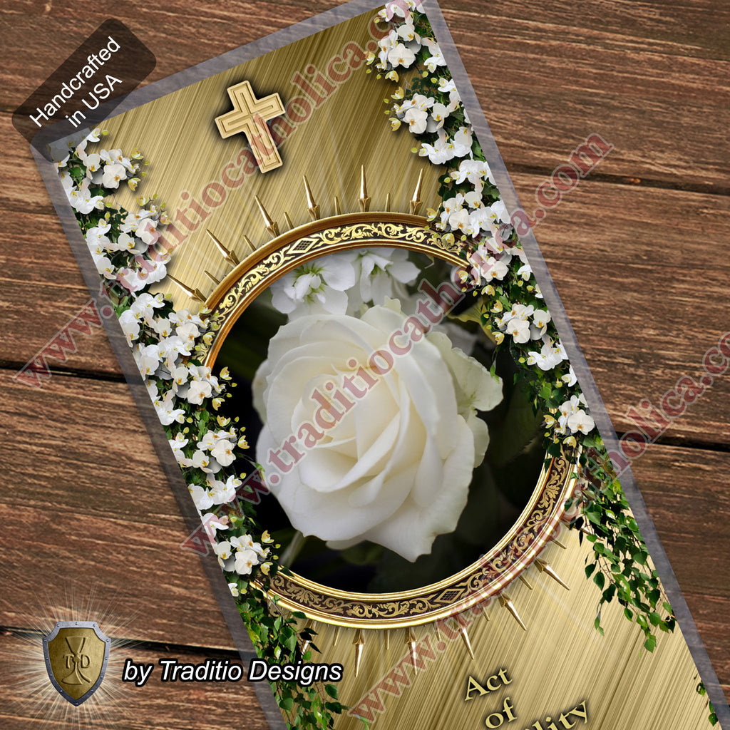 Act of Humility | Purity Without Pride & Spiritual Healing | Laminated Floral Botanical Design