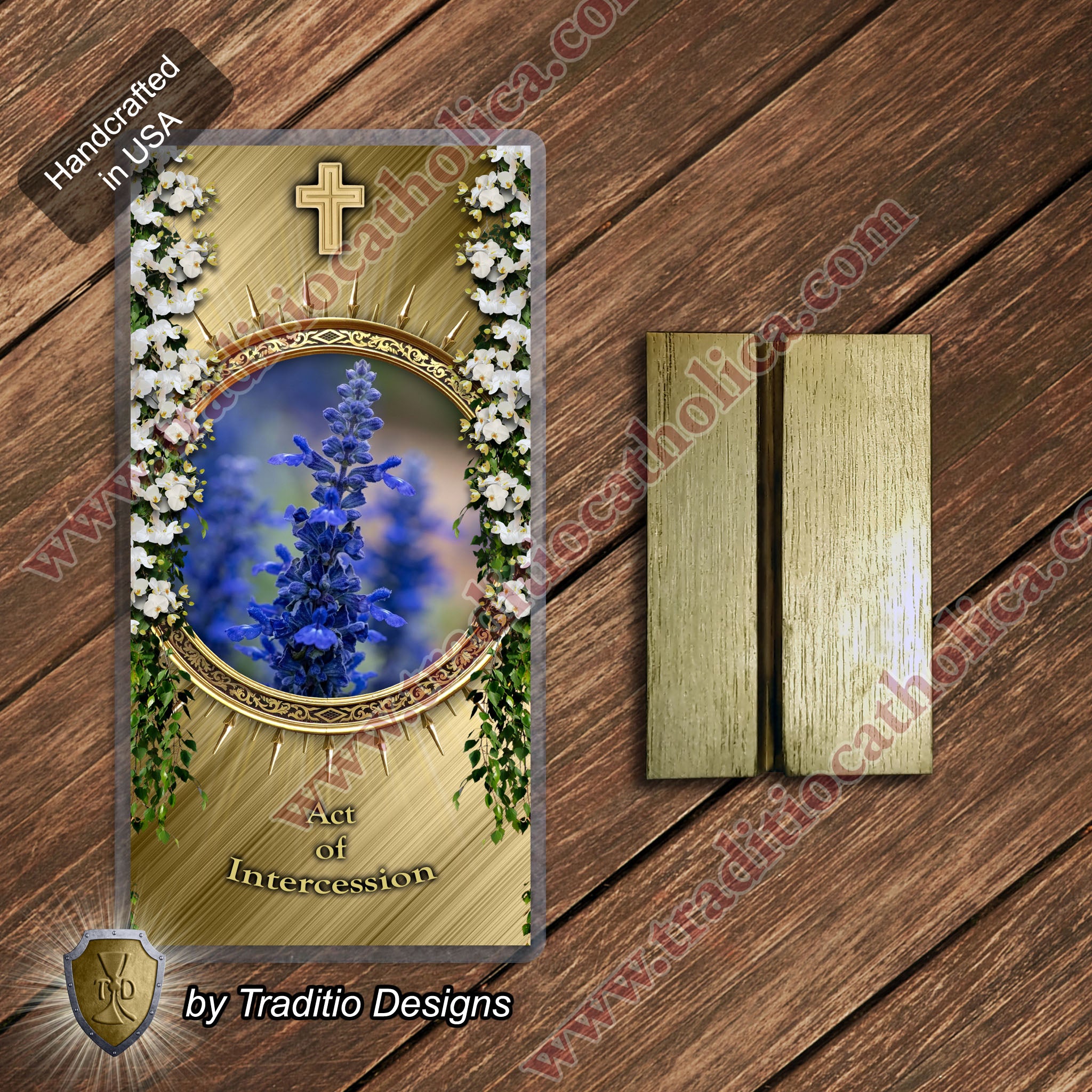 Act of Intercession | Rising Prayer & Compassion for the World | Laminated Floral Botanical Design
