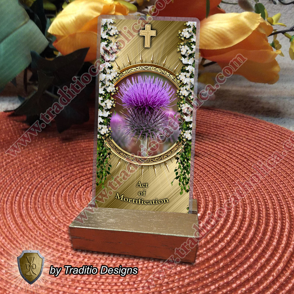 Act of Mortification | The Beauty of Dying to Self | Laminated Floral Botanical Design