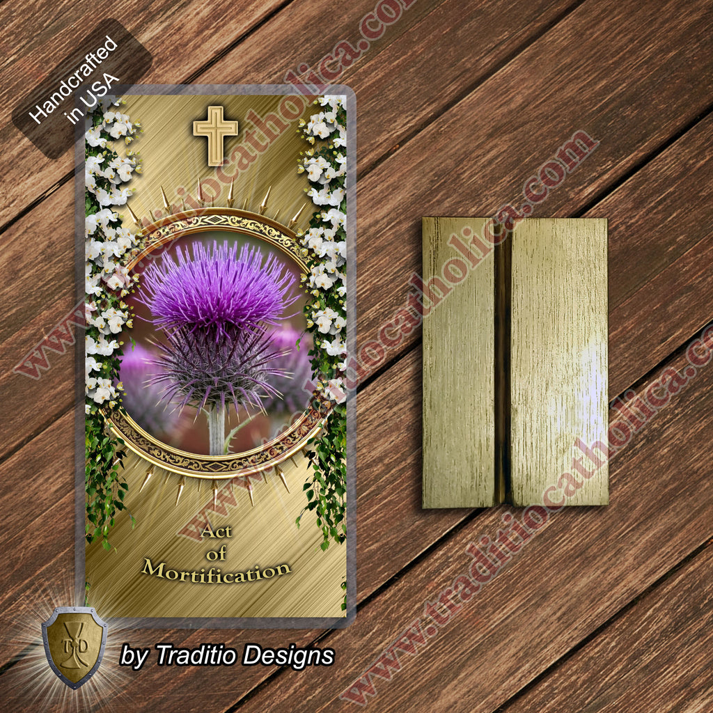 Act of Mortification | The Beauty of Dying to Self | Laminated Floral Botanical Design