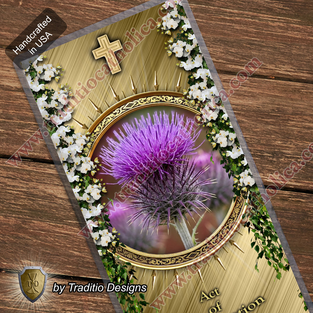 Act of Mortification | The Beauty of Dying to Self | Laminated Floral Botanical Design