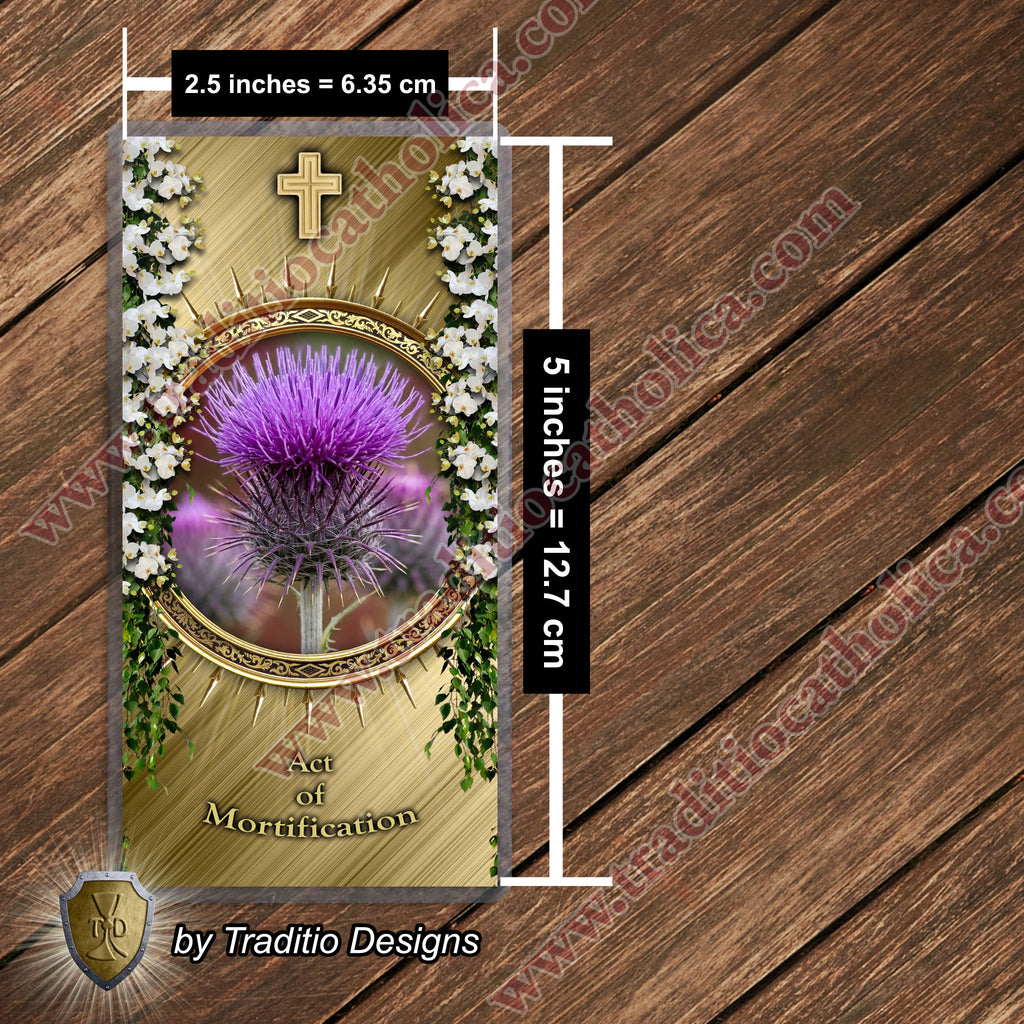 Act of Mortification | The Beauty of Dying to Self | Laminated Floral Botanical Design