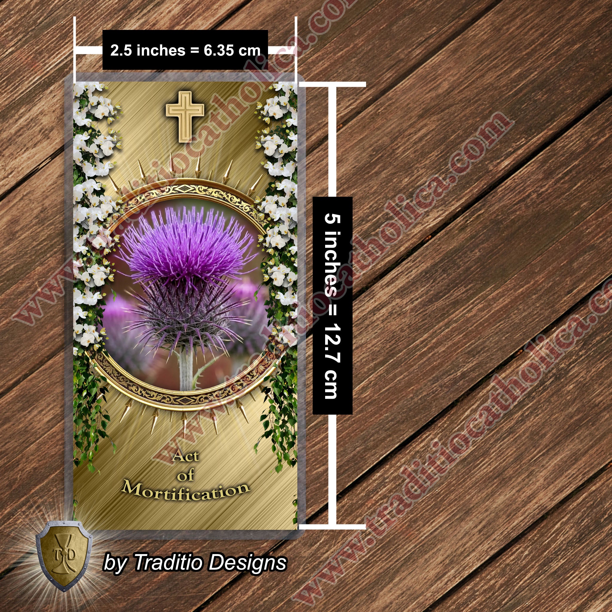 Act of Mortification | The Beauty of Dying to Self | Laminated Floral Botanical Design