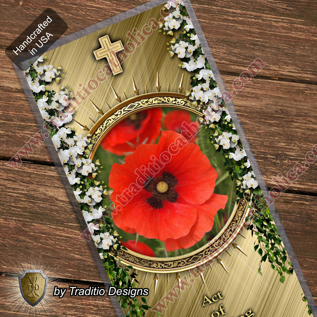 Act of Offering | Total Surrender of Body, Soul, and Heart | Laminated Floral Botanical Design