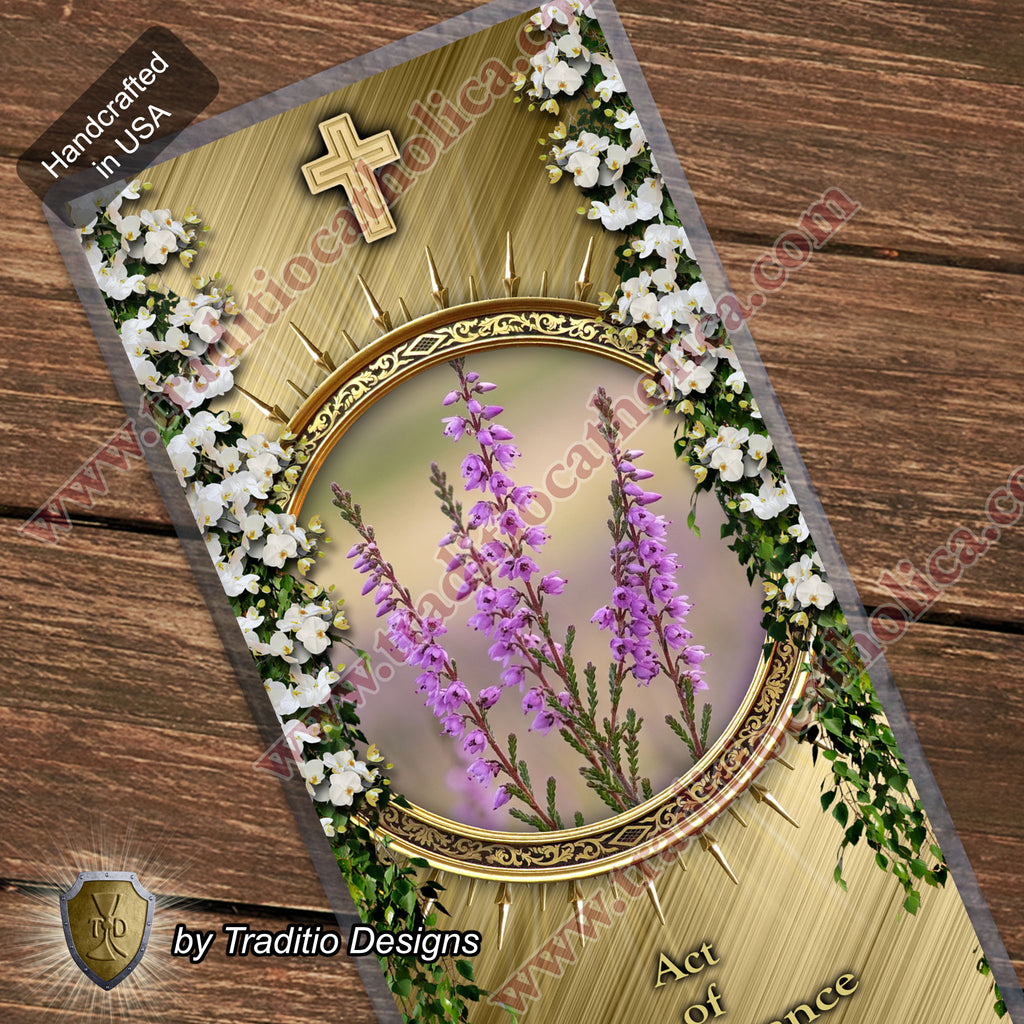 Act of Perseverance | Faithful unto Death & Divine Strength | Laminated Floral Botanical Design
