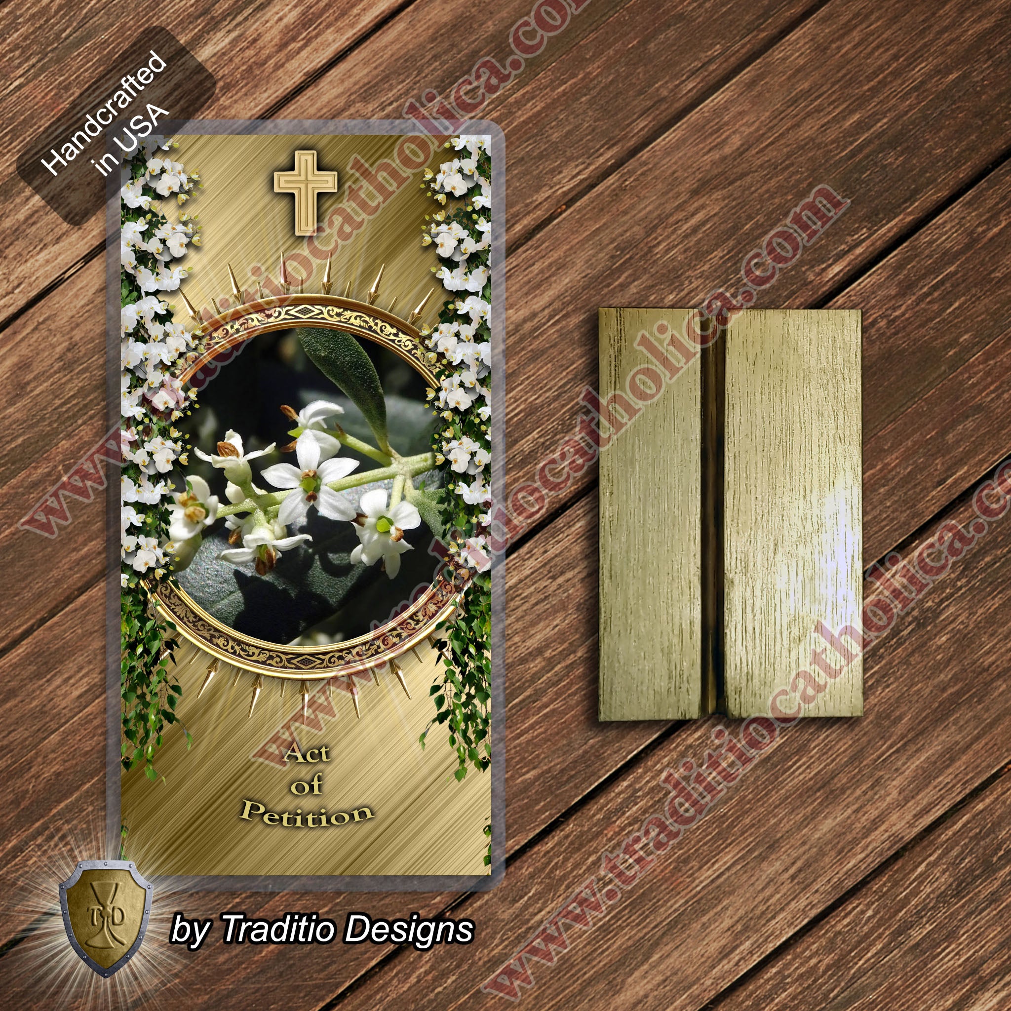 Act of Petition | The Fruitfulness of Prayer & Seeking Divine Presence | Laminated Floral Botanical Design
