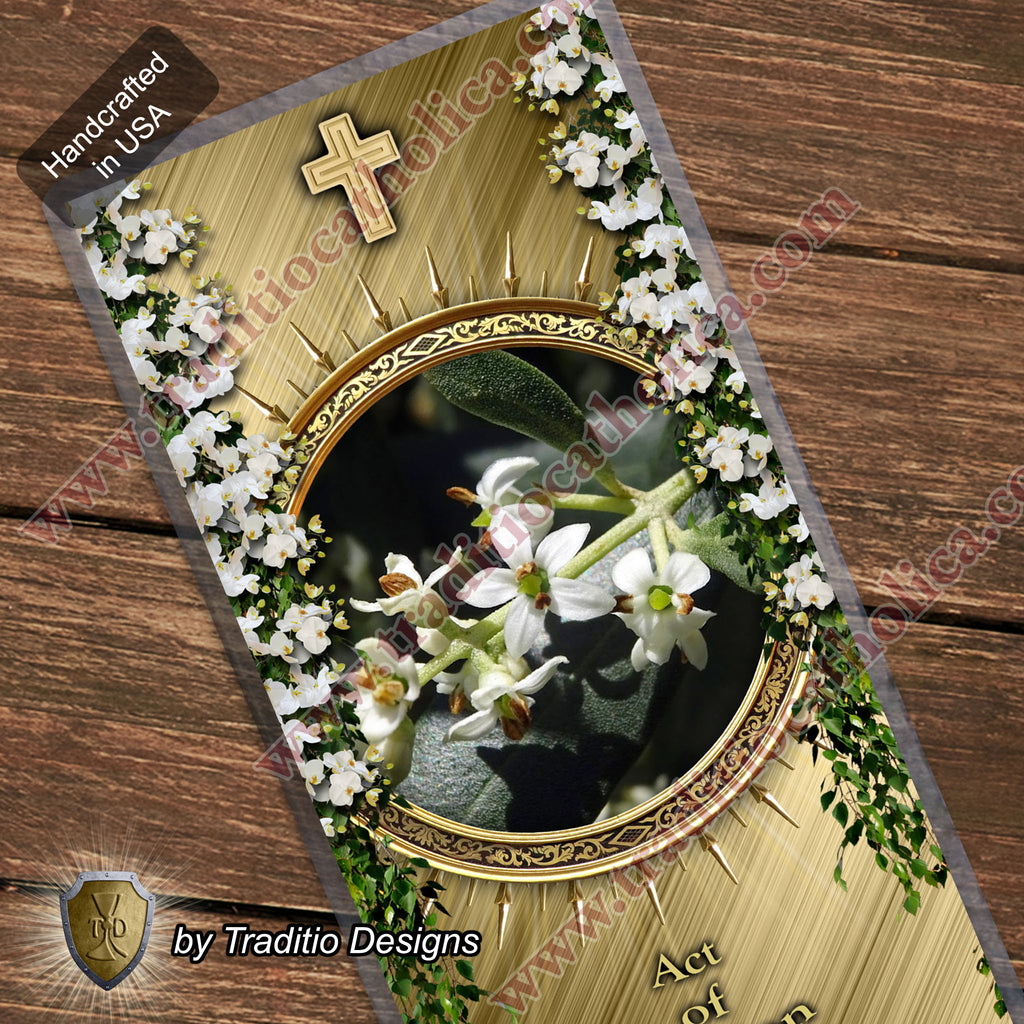 Act of Petition | The Fruitfulness of Prayer & Seeking Divine Presence | Laminated Floral Botanical Design