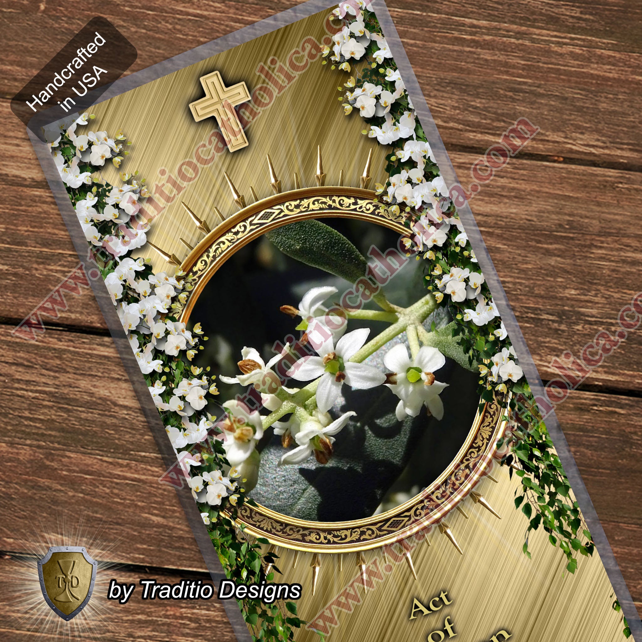 Act of Petition | The Fruitfulness of Prayer & Seeking Divine Presence | Laminated Floral Botanical Design