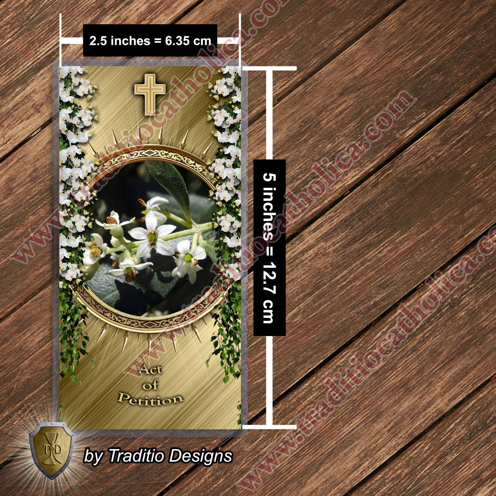 Act of Petition | The Fruitfulness of Prayer & Seeking Divine Presence | Laminated Floral Botanical Design