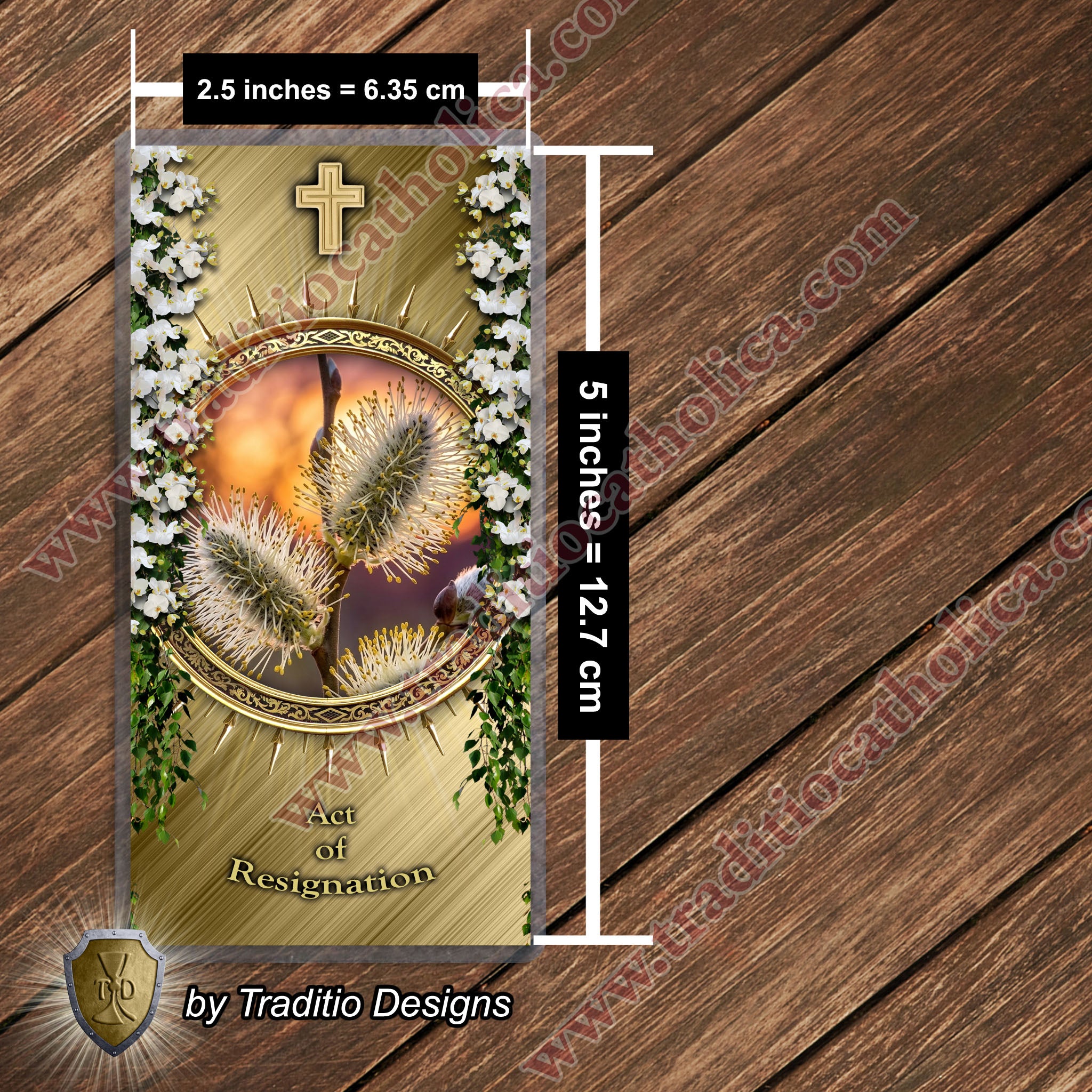Act of Resignation | Holy Submission & Flexibility of Spirit | Laminated Floral Botanical Design