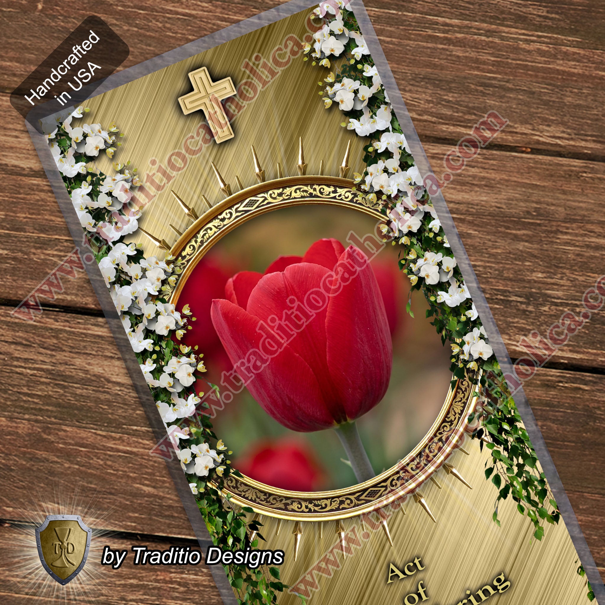 Act of Self-Offering | The Soul as a Living Oblation | Laminated Floral Botanical Design