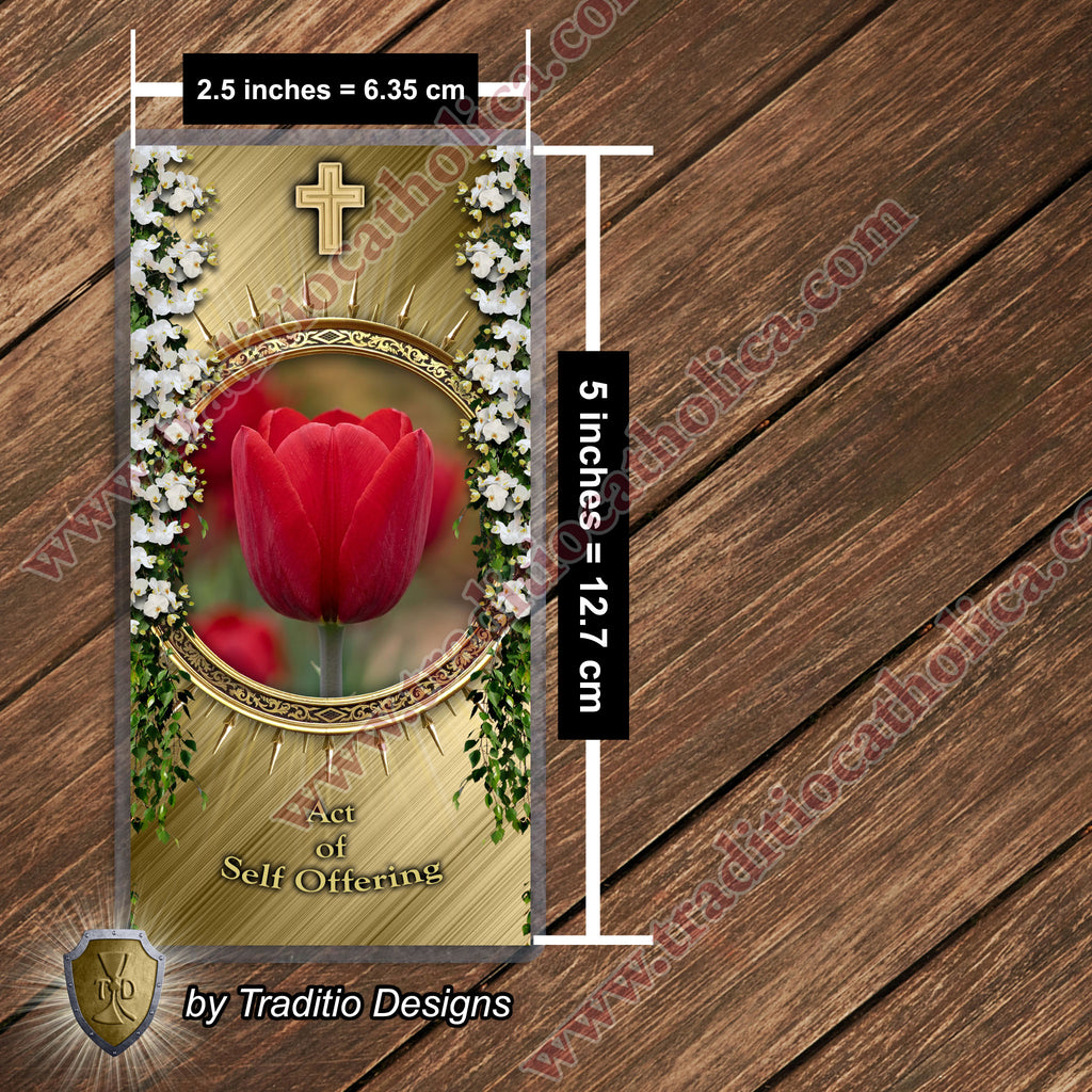 Act of Self-Offering | The Soul as a Living Oblation | Laminated Floral Botanical Design