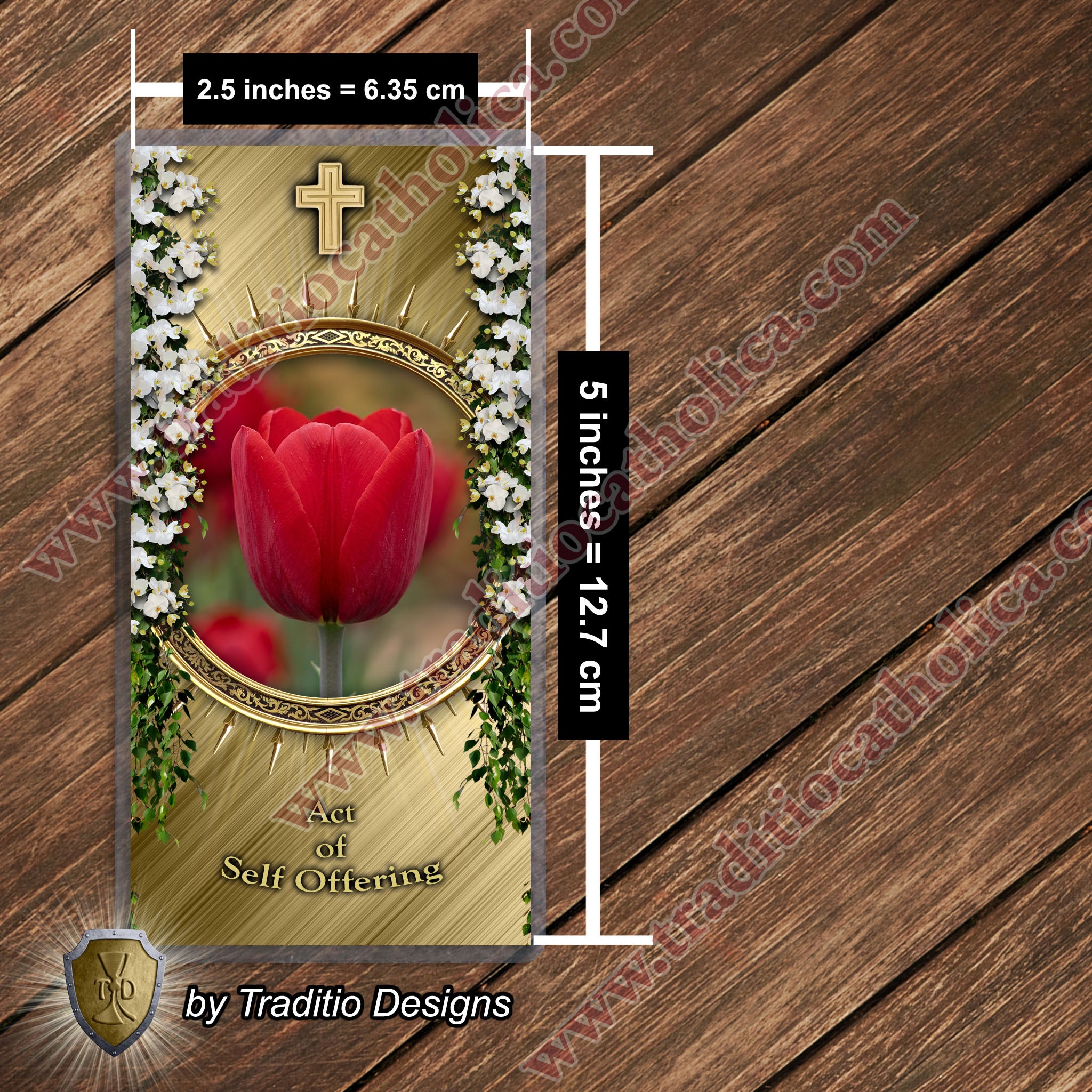 Act of Self-Offering | The Soul as a Living Oblation | Laminated Floral Botanical Design