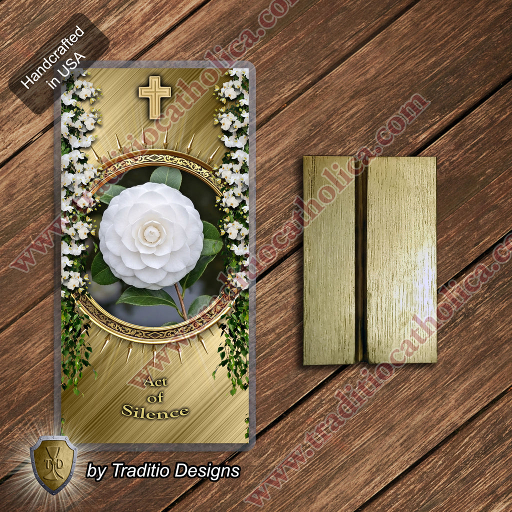 Act of Silence | Interior Stillness & Speechless Adoration | Laminated Floral Botanical Design