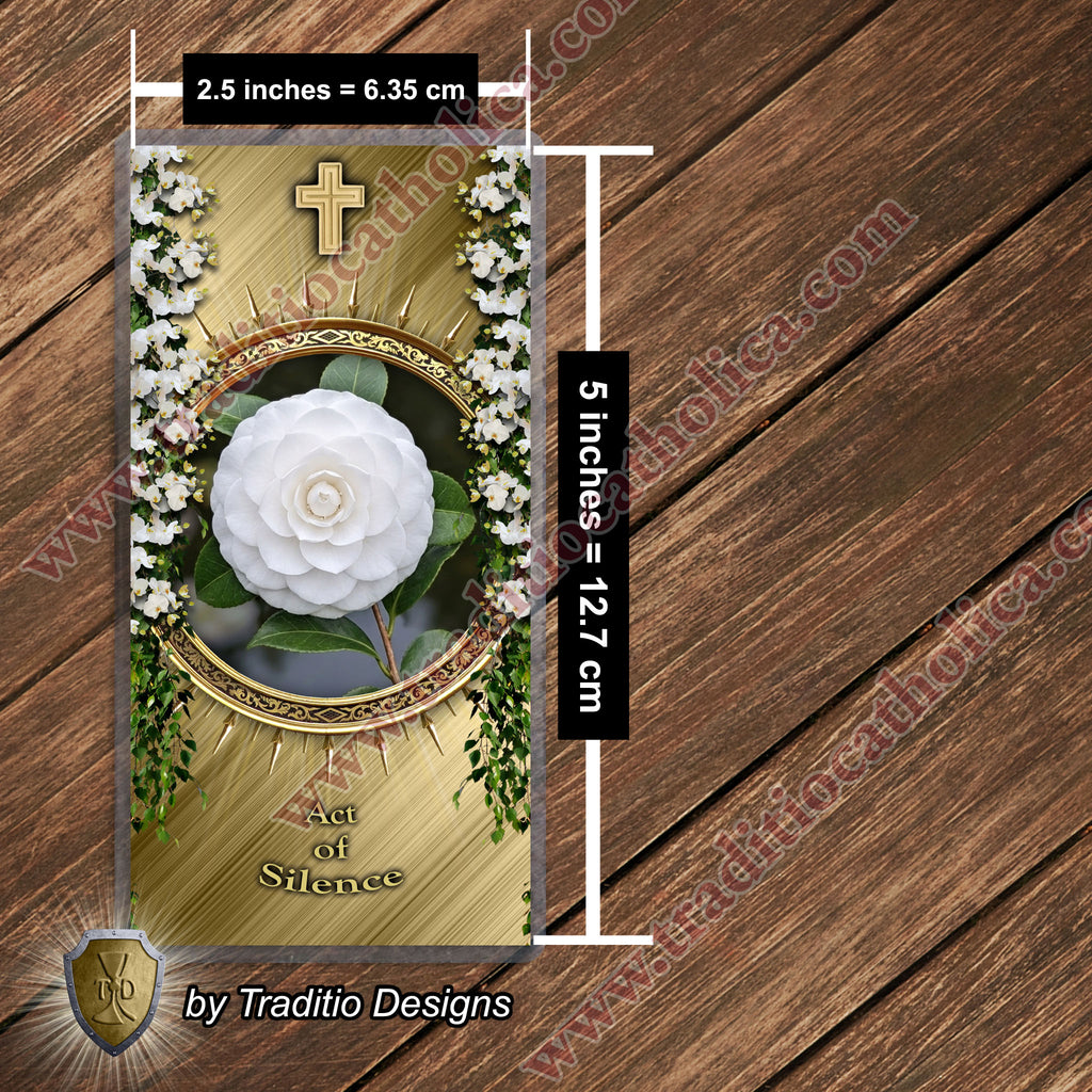 Act of Silence | Interior Stillness & Speechless Adoration | Laminated Floral Botanical Design