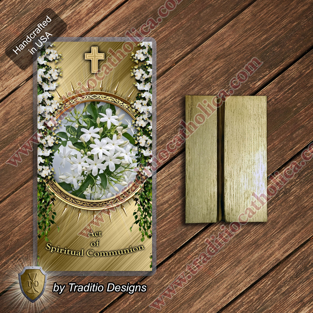 Act of Spiritual Communion | The Fragrance of His Presence | Laminated Floral Botanical Design