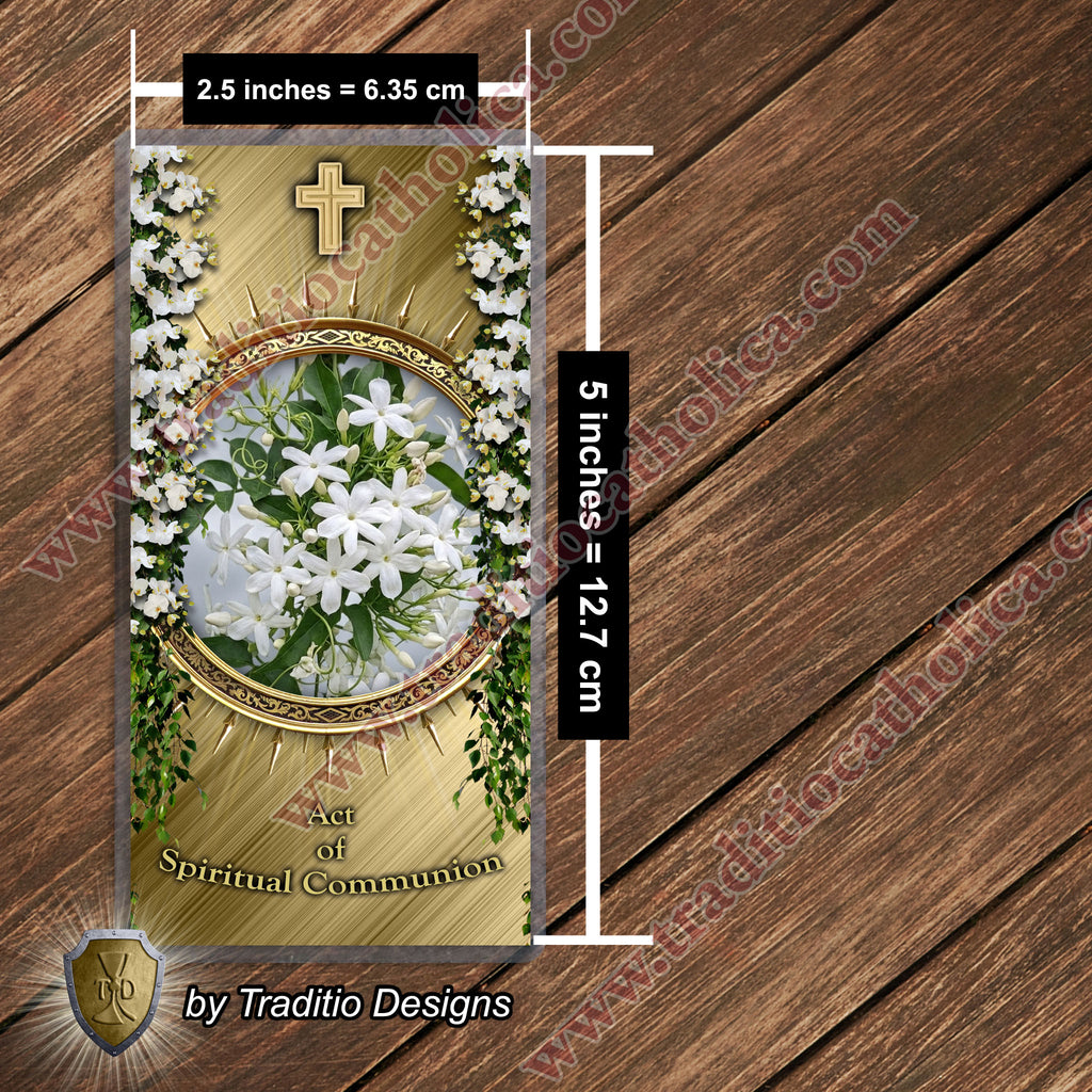 Act of Spiritual Communion | The Fragrance of His Presence | Laminated Floral Botanical Design