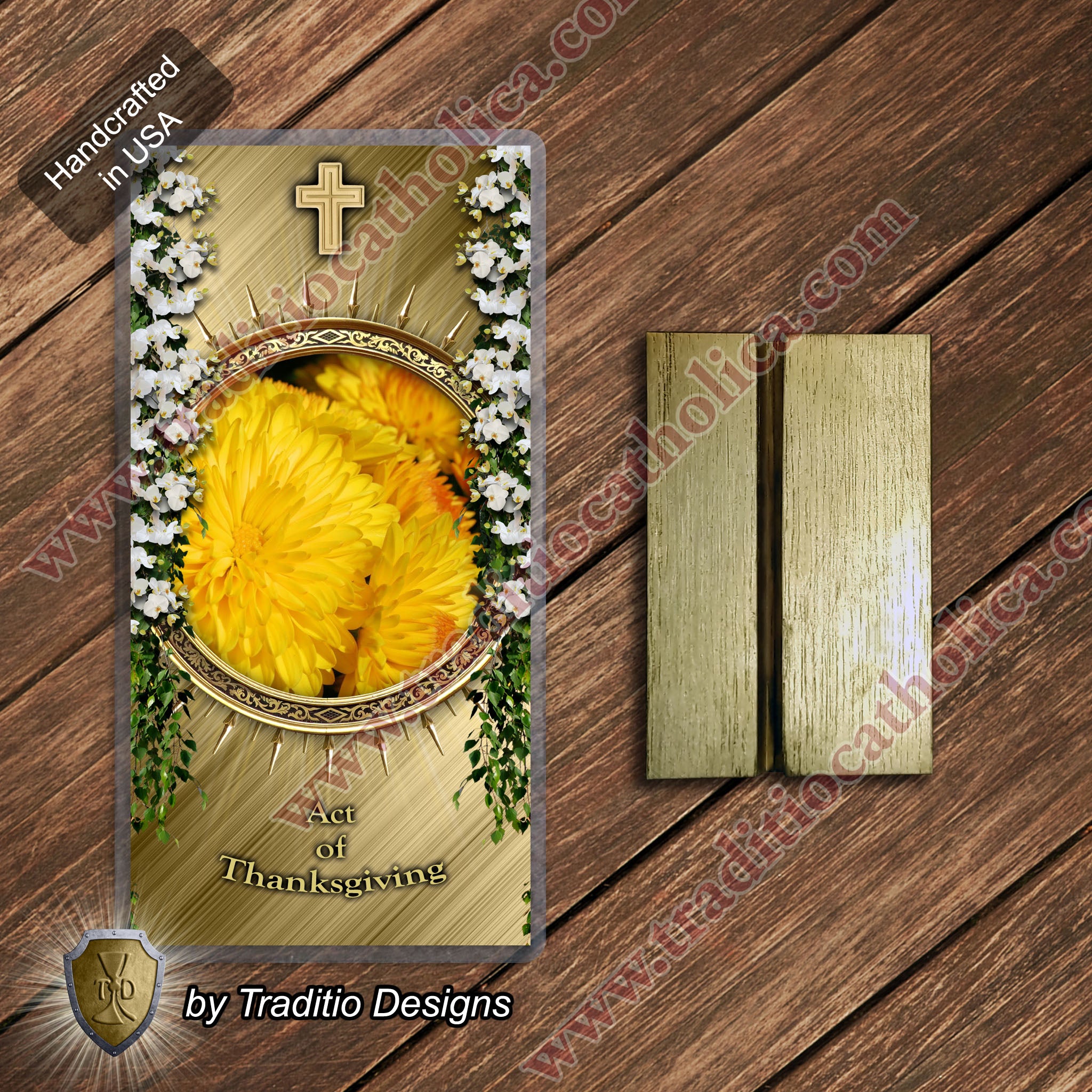 Act of Thanksgiving | A Heart of Enduring Gratitude | Laminated Floral Botanical Design
