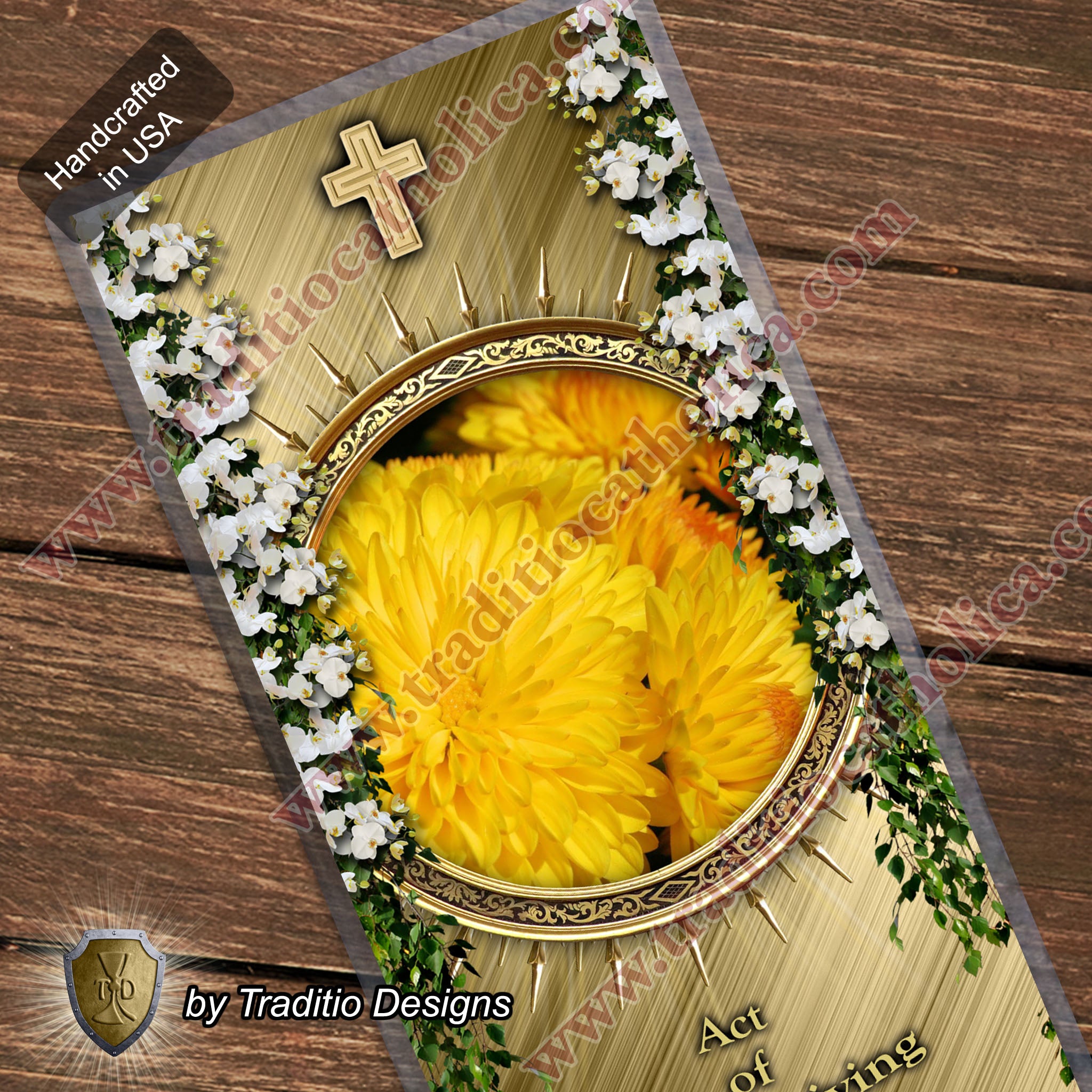 Act of Thanksgiving | A Heart of Enduring Gratitude | Laminated Floral Botanical Design