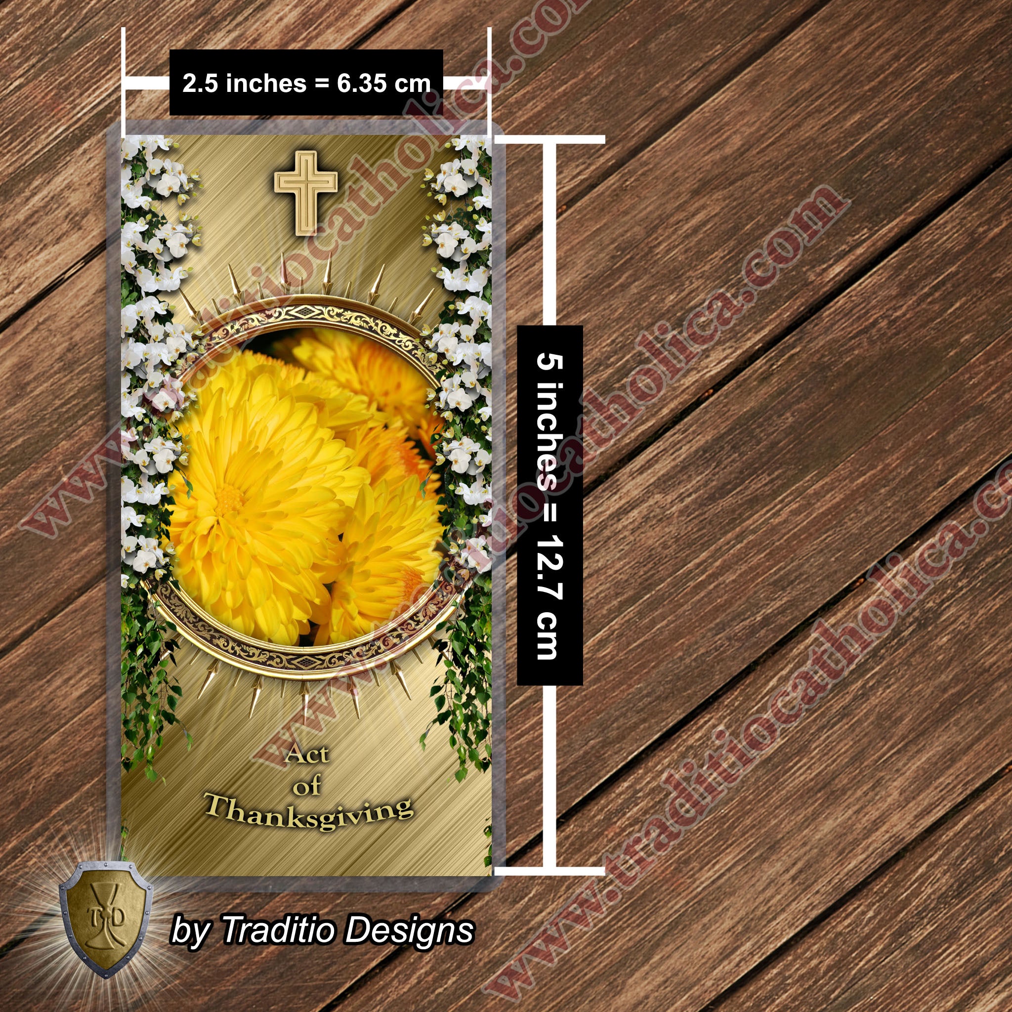 Act of Thanksgiving | A Heart of Enduring Gratitude | Laminated Floral Botanical Design