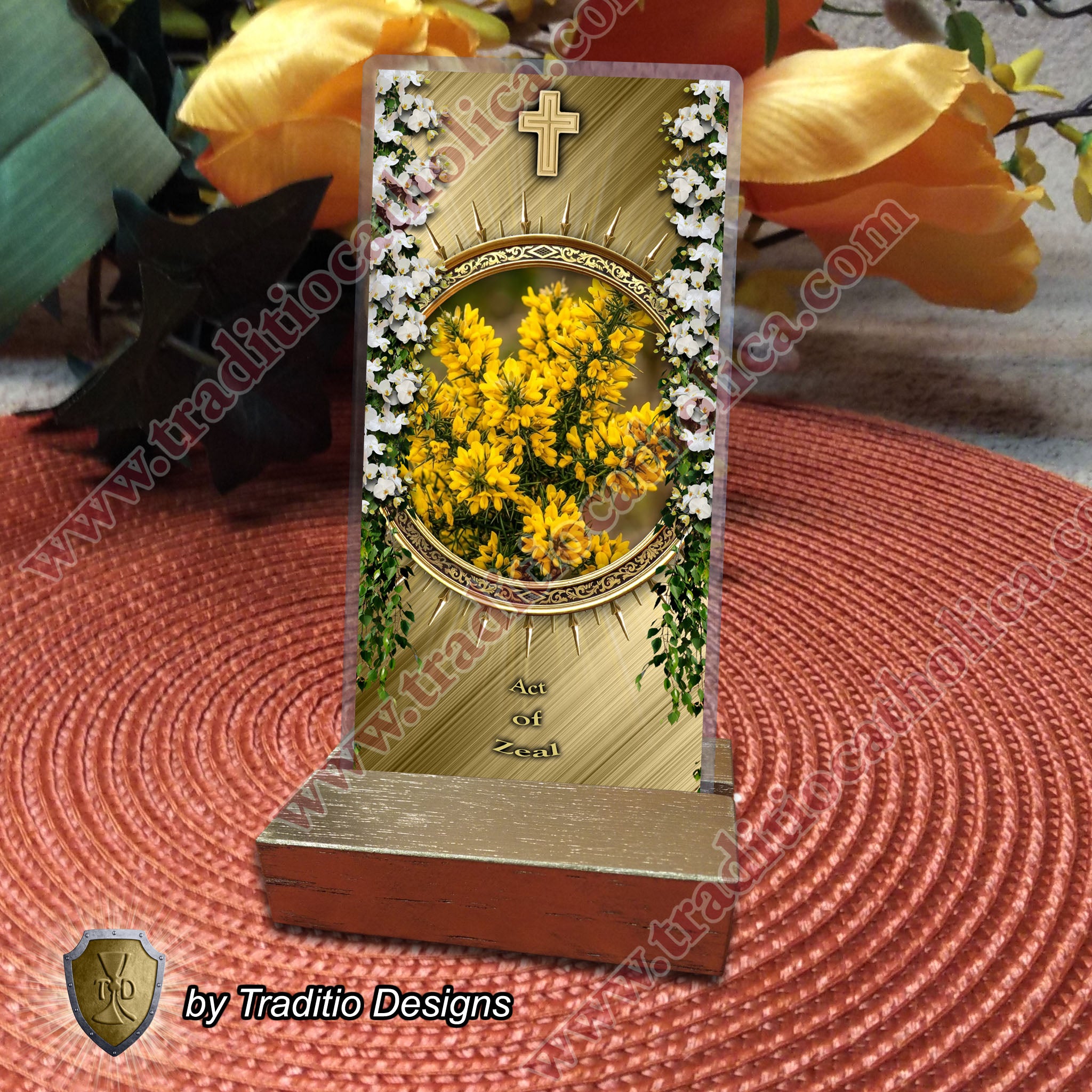 Act of Zeal | The Consuming Fire of Divine Mission | Laminated Floral Botanical Design