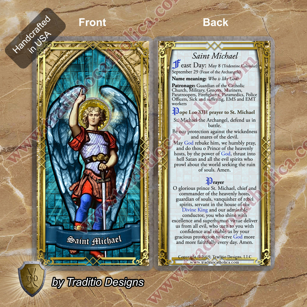 St. Michael the Archangel Limited Edition Royal Rosary | 18K Gold | Defend Us in Battle & Divine Protection | Sodalite & Red Stripe Carnelian