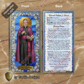 Bl. Fulton J. Sheen Prayer Card | Infant Health, Heart Relief & Broadcasters | Laminated Mosaic Design